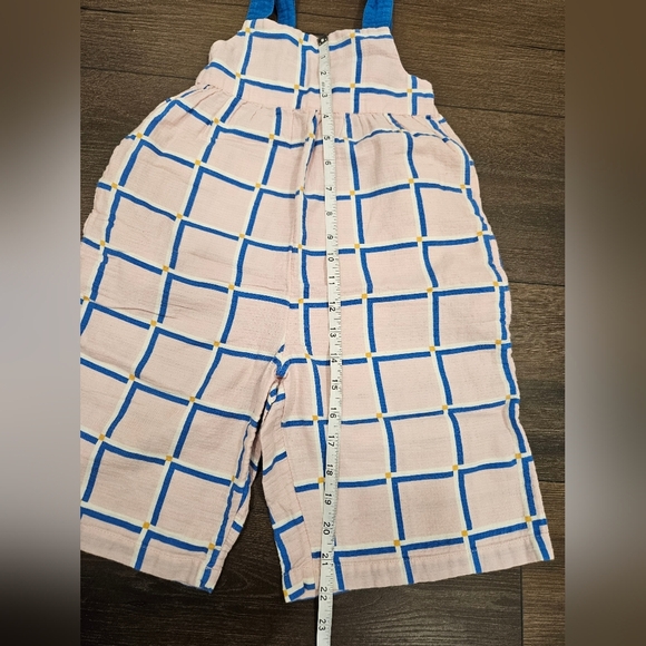 Toddler Girl Wide Leg Plaid Print Jumper - 3T - Picture 7 of 12